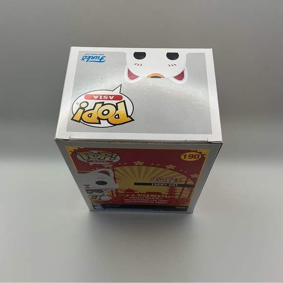 Lucky Cat #190 – Pop Asia Flocked Funko Pop (Summer Convention Limited Edition) - Picture 5 of 6